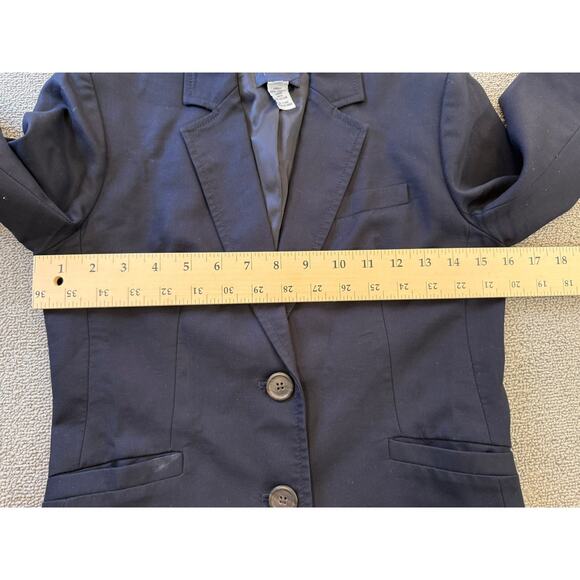 J.Crew Womens‎ 0 Blue Two Button Long Sleeve Blazer Jacket Coat - Picture 5 of 12